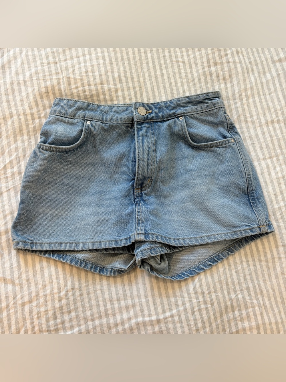 Cotton On Light Blue Denim Mini Skort